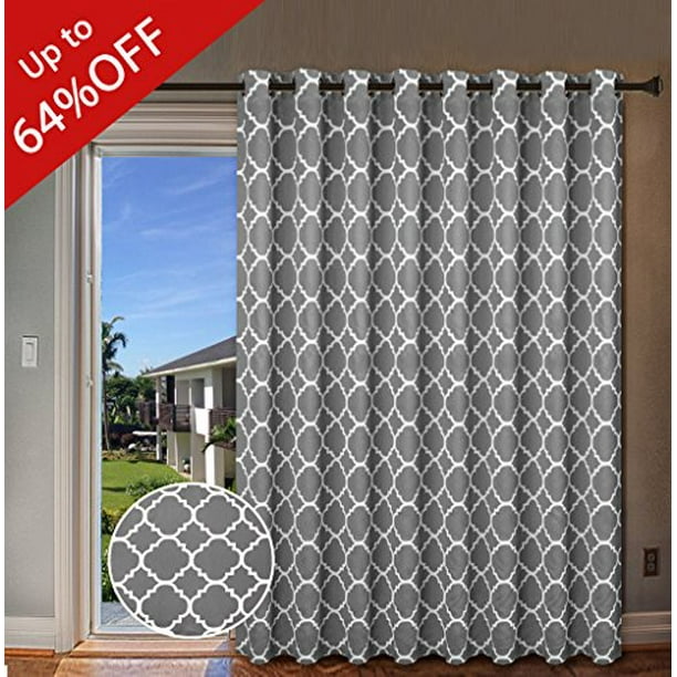 - Ivory H.Versailtex Total Privacy, Large Size 7 Tall x 8.5 Wide Thermal Insulated Room Divider Curtain Panel Premium Blackout Wider Curtains for Patio & Yard 100 W by 84 L